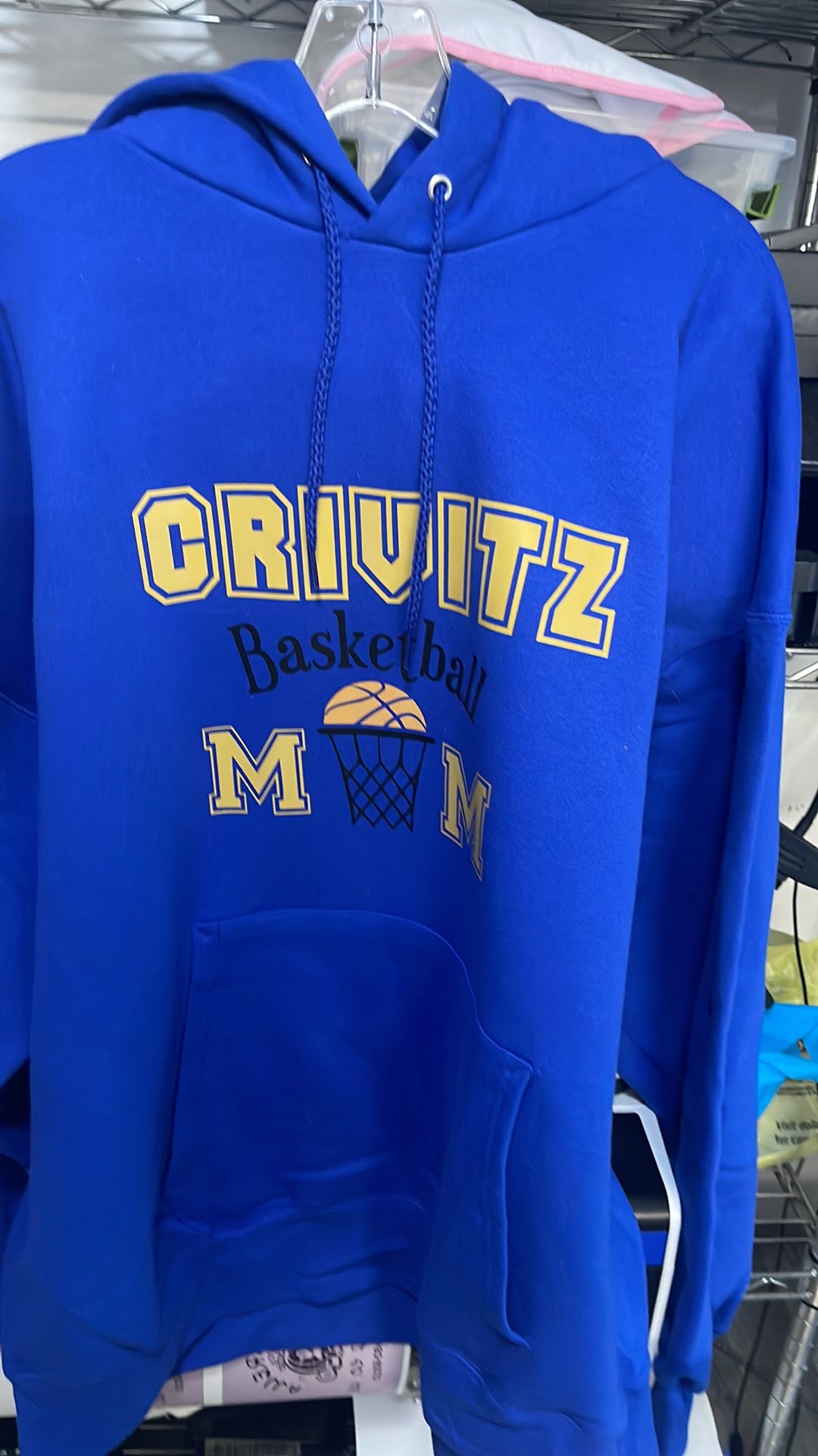 Royal Blue Crivitz mom bball